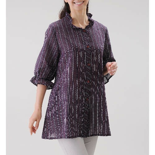 大感謝価格 フリル襟ブラウス UP1106 直送品。代引不可・同梱不可・返品キャンセル・割引不可 軽い着心地 ファッション 雑貨 グッズ フリル襟ブラウス UP1106