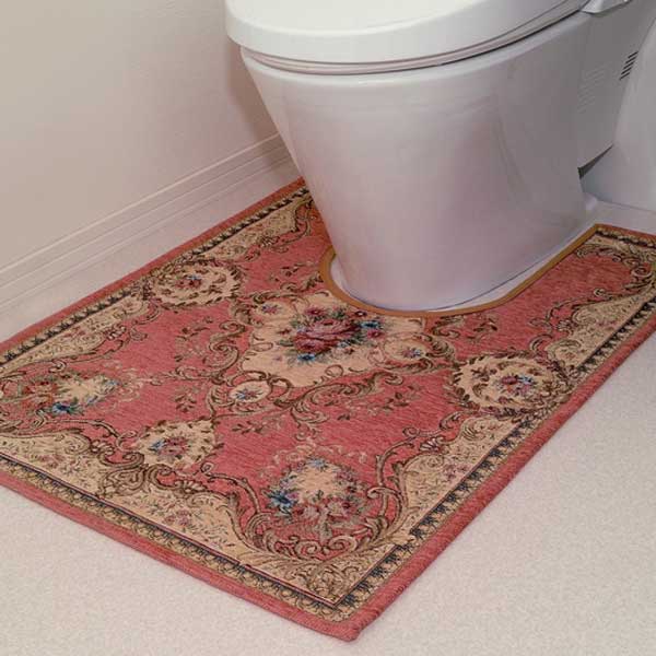 【直送品・大感謝価格 】イタリア製ゴブラン織 トイレット用マット 約65×90cm BAROCCOwc-mat トイレマット おしゃれ