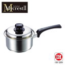 大感謝価格 Mycrest(マイクレスト) ステンレス片手鍋 16cm MT-16S (229シリーズ) 直送品。代引不可・返品キャンセル割引不可 深型 調理器...