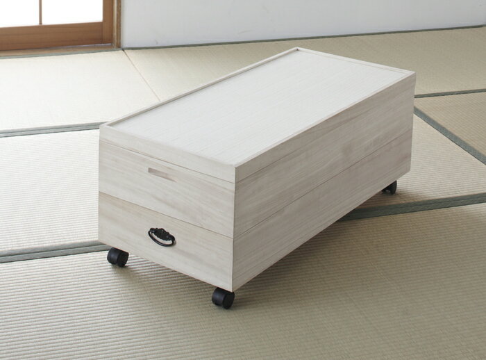 【直送品・大感謝価格】118セレクションカタログ2017 総桐衣裳ケース 2段キャスター付 94100 W91×D41.5×H36.5cm 完成品