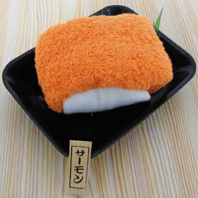【直送品・大感謝価格】へい、おまち!タオル寿司 サーモン TOT0602453 ハンドタオル/ソフトフキン 綿100% 2個セット 【直送品・大感謝価格】へい、おまち!タオル寿司 サーモン TOT0602453 ハンドタオル/ソフトフキン 綿100% 2個セット