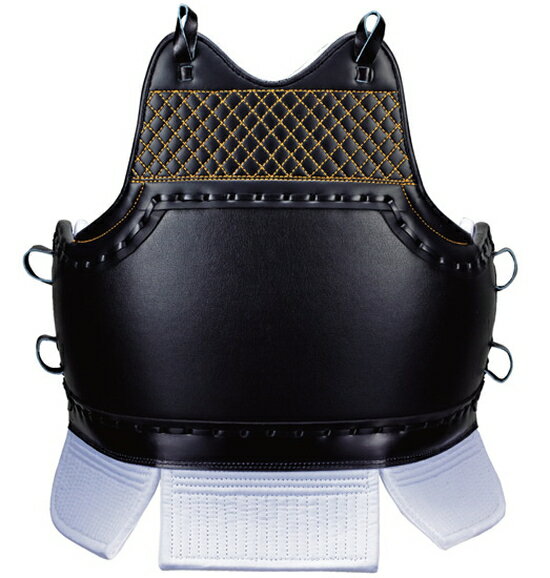 【直送品・大感謝価格】日本拳法防具 日本拳法用 一体胴(白紐付) 少年用 N-11 胴合・特殊スポンジ入 明倫産業