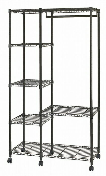 【直送品・大感謝価格 】ルミナスノワールワードローブ100W NO1018-WR 幅98.5×奥行46×高さ179cm