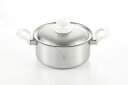 【直送品】BON 2層鋼両手鍋20cm BO-03 0307048 337×217×148mm 1230g 3200ml 深さ100mm 2022 STAGE ...