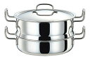 【直送品】ジオ・プロダクト 蒸し器付鍋25cm GEO-25M 0675007 18-8ステンレス 2022 STAGE GIFT CATALOG 229シリーズ【ヘルシ価格】キッチン用品 調理器具 鍋 料理 クッキング