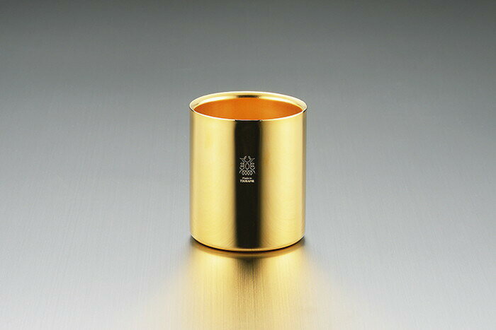 【直送品】18-8ステンレスW構造24金メッキタンブラー TM-042 0233024 φ73×83mm 2022 STAGE GIFT CATALOG 229シリーズ【ヘルシ価格】キッチン用品 食器 グラス 酒用品 酒器 TSUBAME