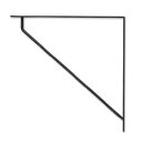 【直送品】ブラケットL ブラック/アンティークゴールド/シルバー 63317/63318 W2×D28×H28 POSH LIVING 2022 Collection PARTS 291シリーズ【ヘルシ価格】DIY 工具 ネジ・釘・金属素材 ブラケット