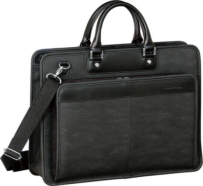 【直送品】ED KURGER クラフト ブリーフケース ブラック/ブラウン 23-0552-10/23-0552-50 W39×H29×D10c..