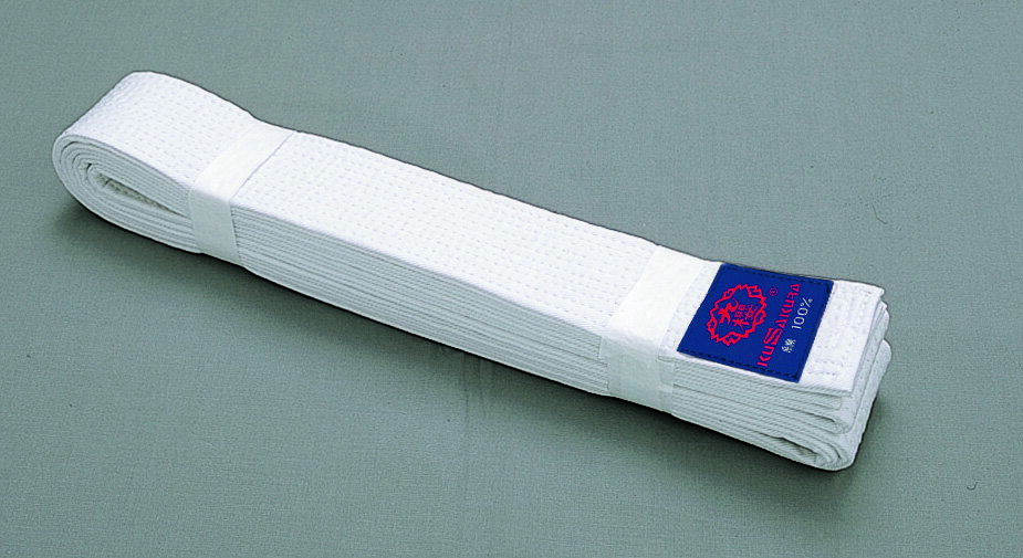 【直送品】日本拳法会公認 九櫻 拳法衣の白帯 S-1号/S-2号【割引不可品】スポーツ 運動 格闘技 武術 防具