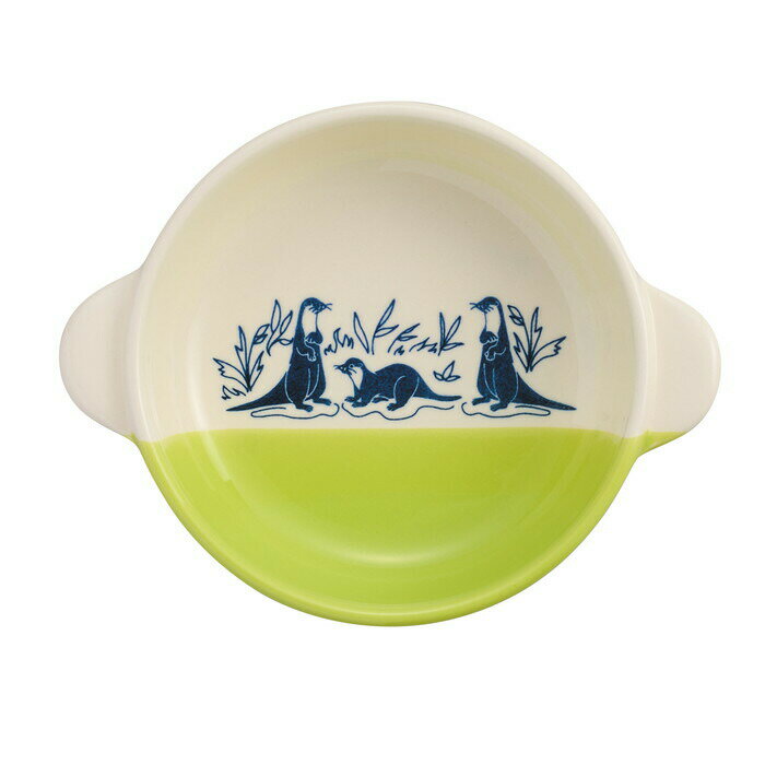 【2個セット】【直送品】ラウンドディッシュ 一個箱入 10201 カワウソ W165×H40×D130mm ISHIGUROインテ..