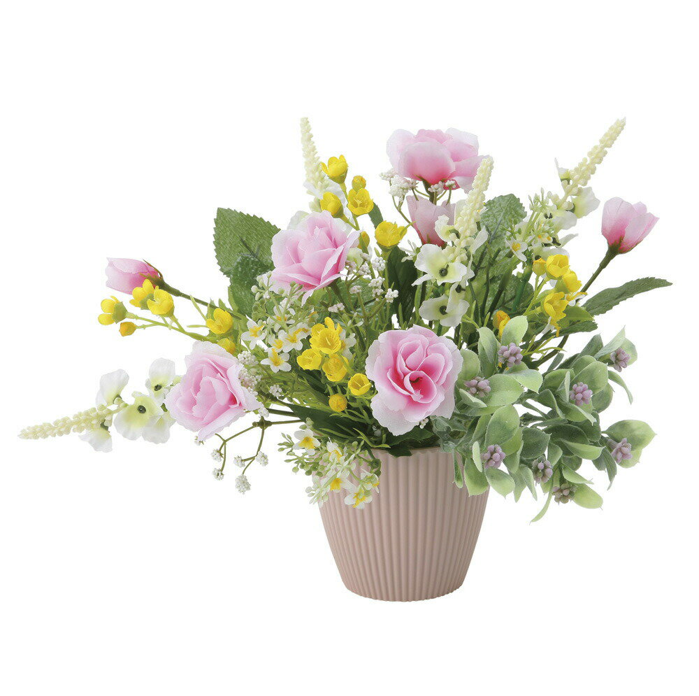 【直送品】バンビーナピンク 2474A38 W30×D22×H23cm 光触媒人工植物 光の楽園 2024【割引不可品】イン..