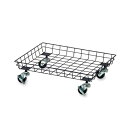 【直送品】キャスターバスケット 63684/63685 ブラック/アンティークゴールド W37×D27×H11 POSH LIVING 2024 Collection【ヘルシ価格】インテリア インテリア小物 かご 籠 バスケット 小物入れ