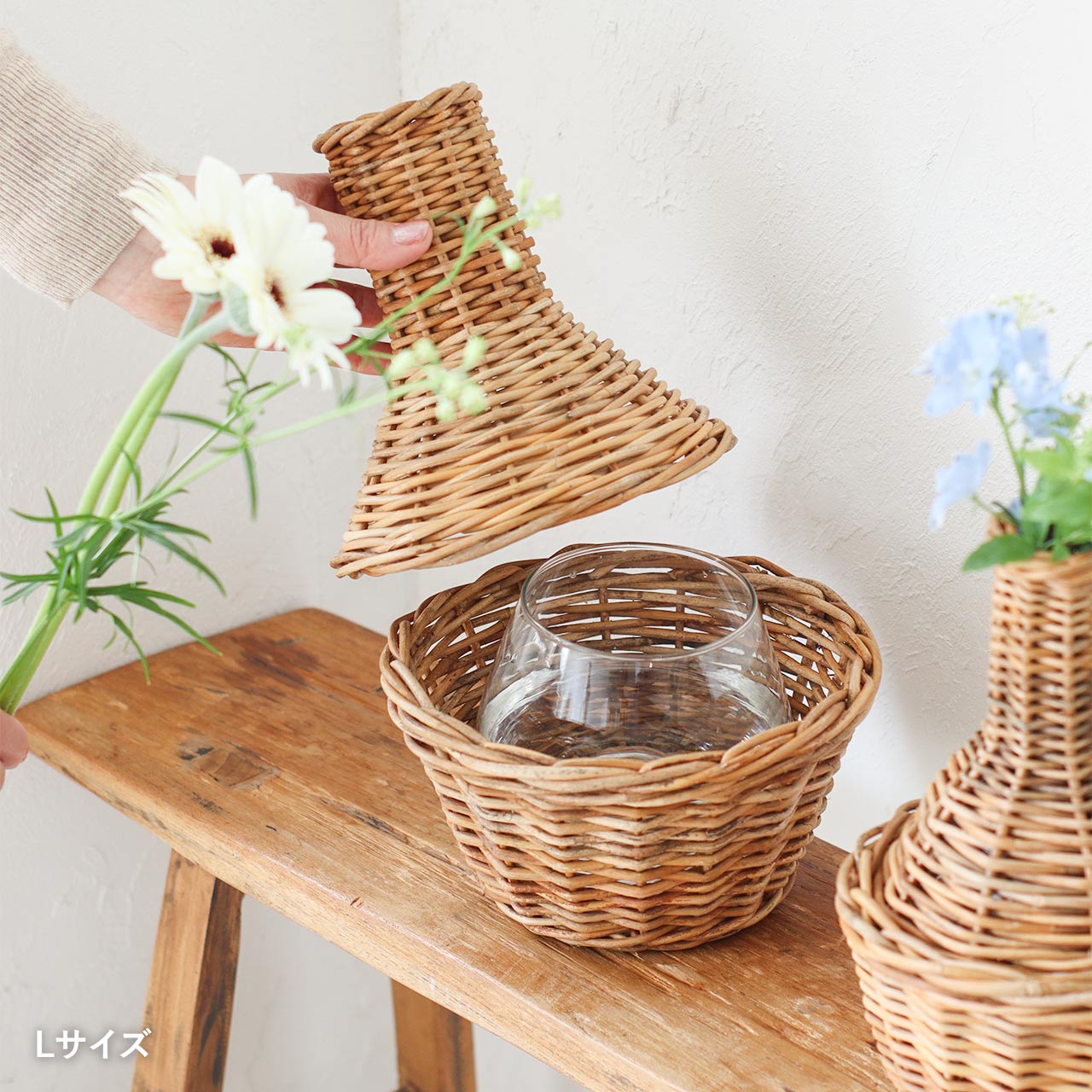 【直送品】ポットシェイプフラワーベース Lサイズ 92510007 φ190×h250mm THE AROROG アラログ 2025クレエSS【ヘルシ価格】インテリア インテリア小物 置物 花瓶 ドライフラワー 生花