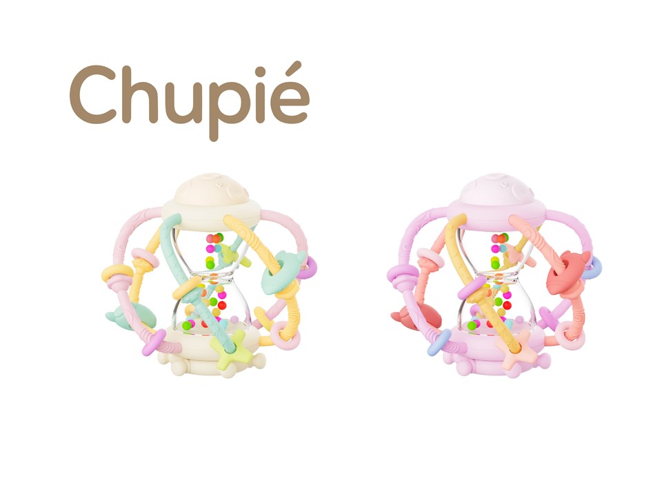 【楽天倉庫直送】Chupie(チュピエ) スペース・ラトル CP-SP01 クリーム/CP-SP02 ピンク 4582576840526/4582576840533 対象年齢6ヶ月【ヘルシ価格】玩具 おもちゃ 知育玩具 ベビー用品 ベビー向けおもちゃ