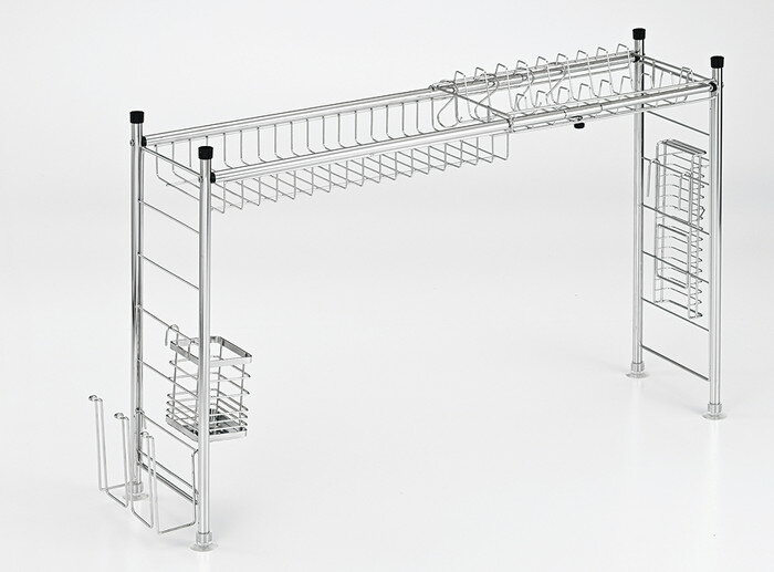 樂天商城 - 【直送品】シンク上水切りラック デラックス SUM-06 557180 4900634102711 560〜980×200×470mm 1,580g 2026 STAGE GIFT CATALOG【ヘルシ価格】キッチン用品 キッチン整理用品 水切りラック シンク回り 台所
