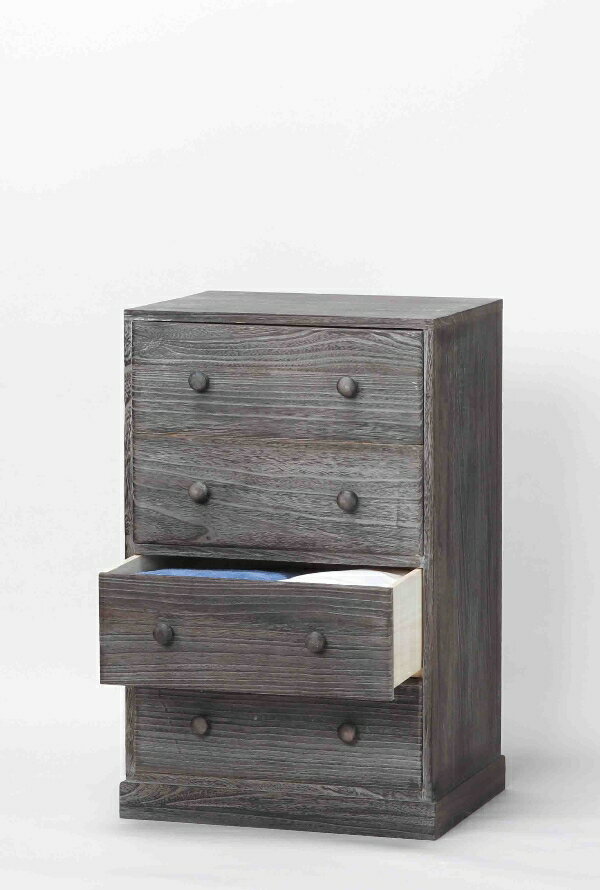 大感謝価格 焼桐チェスト TG1649 4段 送料無料 直送品。代引不可・同梱不可・返品キャンセル・割引不可 家具 インテリア 収納