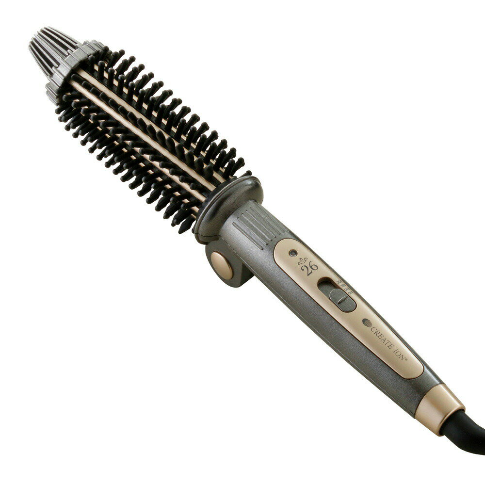 ロールブラシアイロンネジッタ グレー【楽天倉庫直送h】【ヘルシ価格】ヘアアイロン カールドライヤー ロールブラシ カールアイロン
