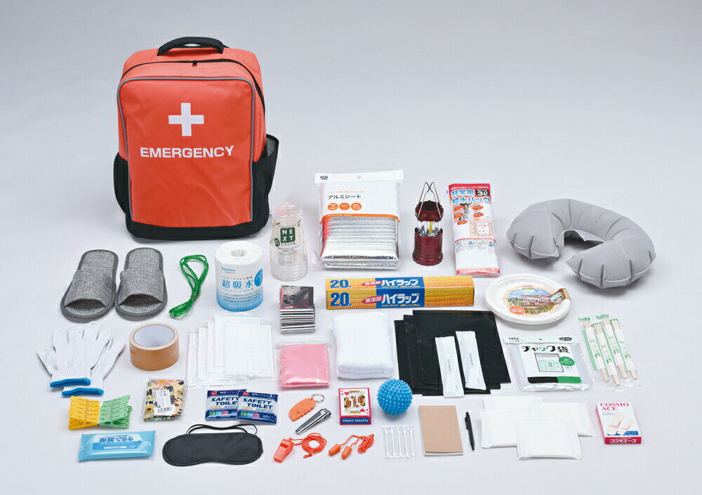 非常用防災 ターポリンリュック 37点セット【10月出荷】【楽天倉庫直送品】【ヘルシ価格】 防災グッズ 防災セット 非常持ち出し袋 非常用 防災バッグ リュックのサムネイル