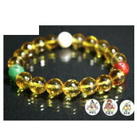 送料無料 黄水晶三神ブレスレット 開運祈願祈願お守り 運気運祈願アイテム 幸運祈願祈願のアクセサリー 守護グッズ 金運祈願祈願 恋愛運祈願祈願 護符 ポイント ...