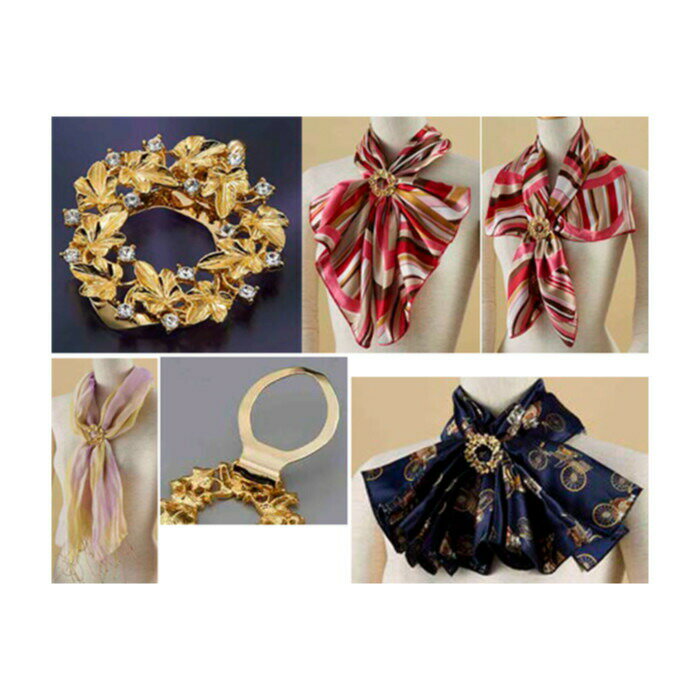 【ネコポス】スカーフクリップ 楓【ヘルシ価格】スカーフクリップ 楓 スカーフ留め バチカン付 ペンダ..