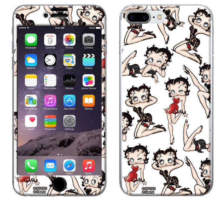 ZN-0033-IP7P iPhone8Plus/7Plus専用 シールケース Gizmobies ギズモビーズ Betty Boop ベティー ブープ×Gizmobies SEXYスマートフォン スマホ iPhone シールケース カバー スマホケース プロテクター