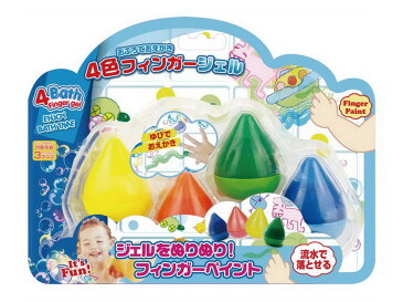 【29日マデ700円OFFクーポンアリ】バスクレヨン おふろでおえかき 4色フィンガージェル BATHC-003おもちゃ 玩具 ベビー お風呂 水遊び バストイ お絵かき