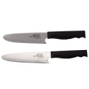 光で抗菌できる包丁QS-160+QS-140特別セット組 ブラック/レッド送料無料 キッチン用品 料理用包丁 三徳包丁 抗菌 光触媒加工
