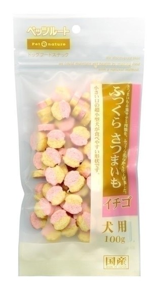 【3個セット】ふっくらさつまいも イチゴ 100g×3個セットペット おやつ 栄養食 ドッグフード 犬用健康食品