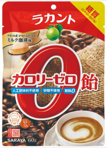 【60個セット】ラカントカロリーゼロ飴ミルク珈琲味 60gx60個セット 食品 飴 キャンディ 低カロリー 低糖質