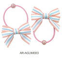 エンジェルズリボンヘアゴム 2個入 AR-AGUM003【楽天倉庫直送】 ヘアアクセサリー プチパール付き ヘアゴム ベビー キッズ 赤ちゃん 女の子 男の子 ...