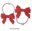 エンジェルズリボンヘアゴム 2個入 AR-AGUM009【楽天倉庫直送】 ヘアアクセサリー プチパール付き ヘアゴム ベビー キッズ 赤ちゃん 女の子 男の子 ...