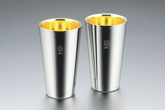 【直送品】金の贅 18-8ステンレスW構造 タンブラー2pc 内面24金メッキ TM-033 0233019 2022 STAGE GIFT..