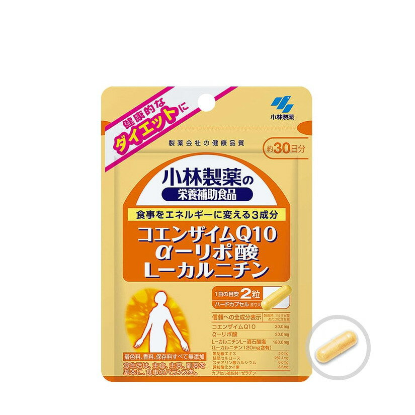 コエンザイムQ10 α-リポ酸 L-カルニチン 60粒入x3個セット 健康食品 サプリメント コエンザイムQ10 L-カルニチン配合