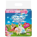 【直送品】【12個セット】マナーウェア 女の子用 SSSサイズ ピンクリボン・青リボン 42枚x12個セット【ヘルシ価格】 ペットグッズ 犬用品 トイレ用品 マ...