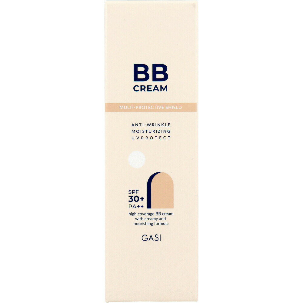 【楽天倉庫直送h】GASI(ガシ) アンチリンクル モイスチャライジング UVプロテクト BBクリーム アイボリー 50g【割引不可品】【返品キャンセル不可】 化粧品 コスメ メイクアップ BBクリーム 毛穴 カバー UVケア 化粧下地 クリーム コンシーラー SPF30+ PA++