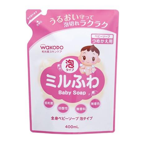 ミルふわ全身ベビーソープ泡替 400ml【楽天倉庫直送h】 ベビー スキンケア 化粧品 おふろ バス