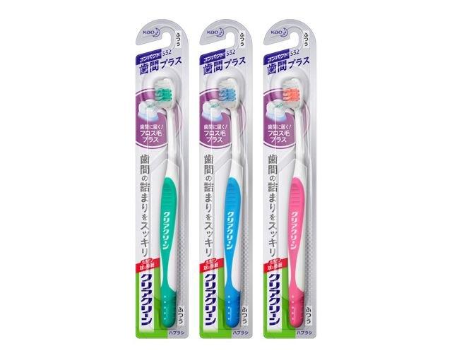 【楽天倉庫直送h】【5個セット】クリアクリーン ハブラシ 歯間プラス コンパクト ふつう 1本x5個セット【ヘルシ価格】 デンタルケア 歯ブラシ 手用歯ブラシ ...