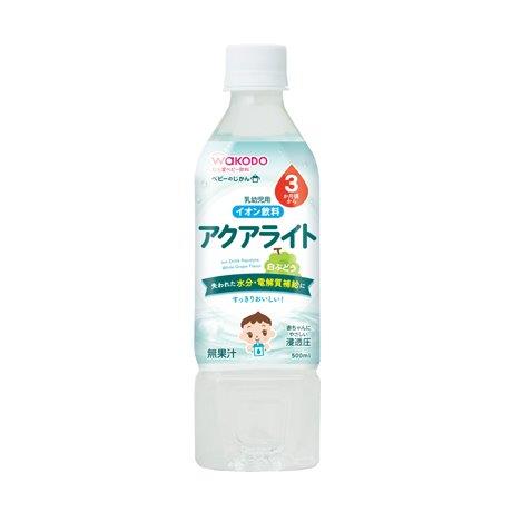 【5個セット】ベビーのじかん アクアライト白ぶどう 500mlx5個セット【ヘルシ価格】 ベビー 食品 ドリンク 水分 電解質補給 イオン飲料