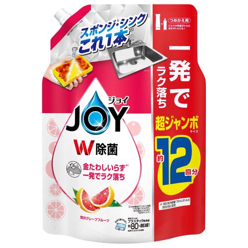 【直送品】【5個セット】除菌ジョイコンパクト ぜい沢グレープフルーツの香り 詰替超ジャンボサイズ 15..