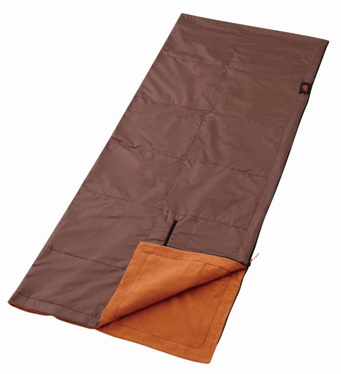 楽天美と健康をサポート　モンスティルmore hot 暖暖あったか4WAYシュラフ ブラウン 寝具 毛布 ブランケット シュラフ 寝袋 アウトドア 防災 蓄熱 保温