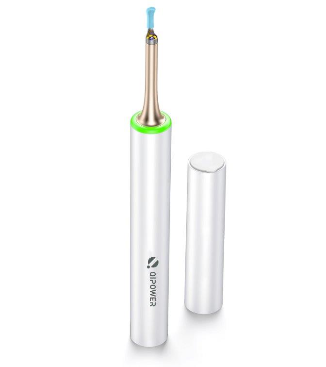 QiPower スマート耳かき QE-15 ホワイト IOT-QP-15-WH【楽天倉庫直送h】 耳かき カメラ付き 耳掃除用品