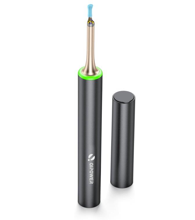 QiPower スマート耳かき QE-15 ブラック IOT-QP-15-BK【楽天倉庫直送h】 耳かき カメラ付き 耳掃除用品