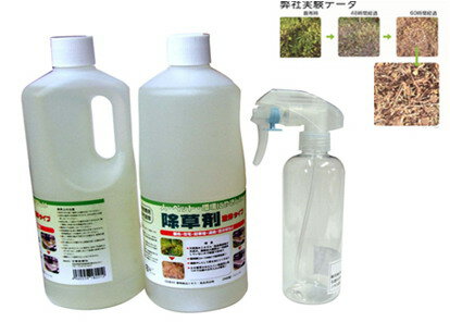 環境にやさしい除草剤 液状タイプ 1L×2個ガーデニング 園芸 除草剤 液状 子供 ペット 弱酸 雑草対策 1