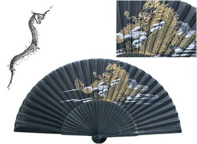 昇龍 開運扇子ファッション インテリア 扇子 開運祈願 縁起