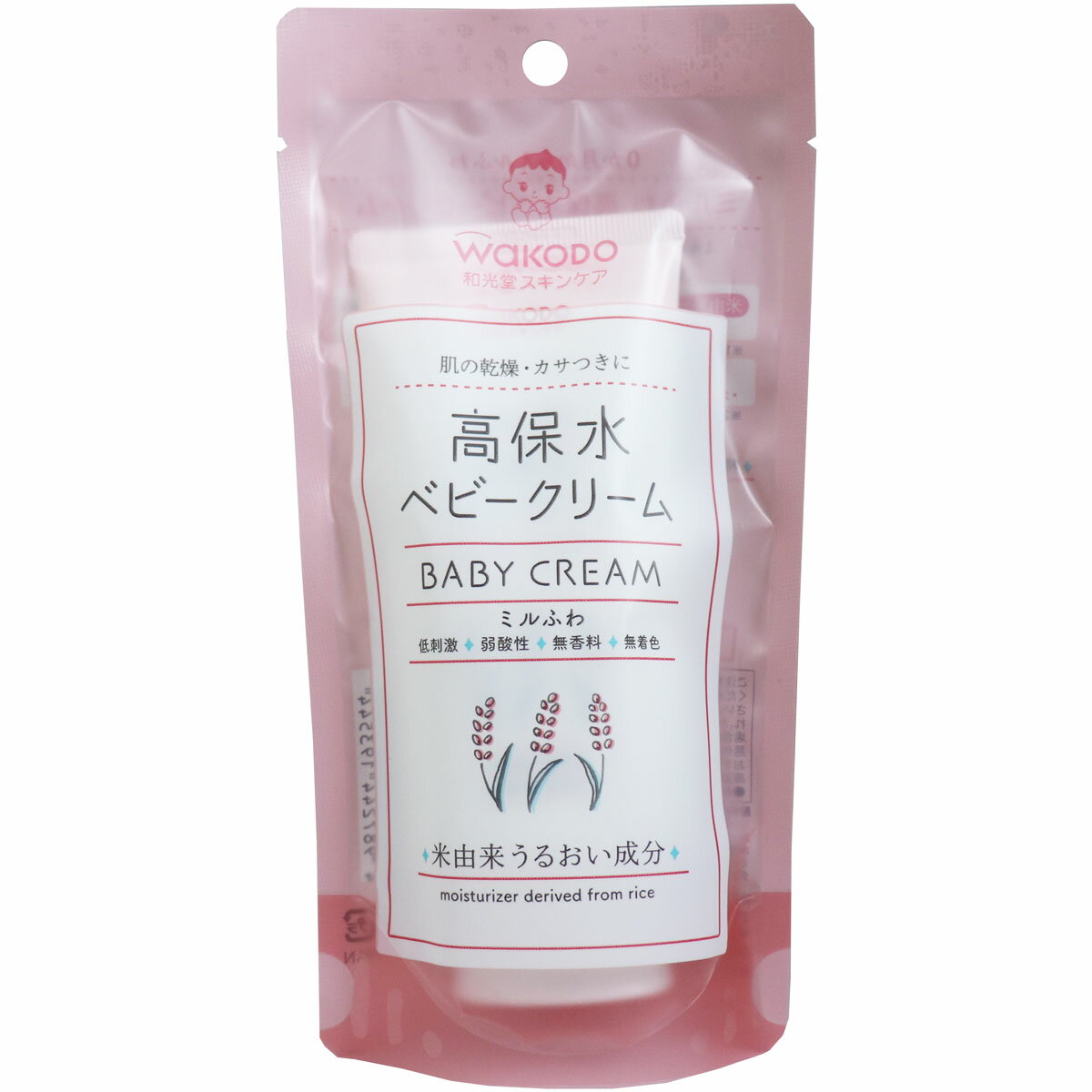 【大感謝価格】和光堂 ミルふわ 高保水ベビークリーム 顔 からだ用 70g【楽天倉庫直送h】