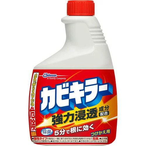 【マラソン中最大5％OFFクーポン配布】カビキラー 付替用(400ml)【アルコール 詰め替え 漂白 ヌメリ カビハイター カビホワイト カビ取り 湿気 梅雨 黒カビ 除去 激落ち 詰替 お風呂用カビ対策洗剤 ジョンソン】