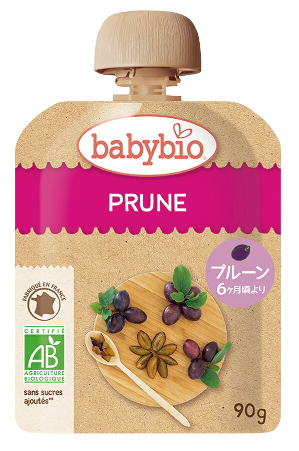 baby bio有機ベビースムージー プルーン 自然派 安心 自然食品 ナチュラル オーサワ 90g