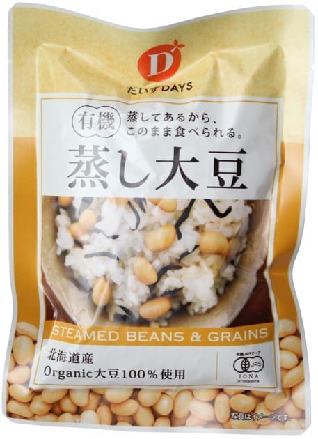 （だいずデイズ）有機蒸し大豆100g　ムソー 自然派 安心 自然食品 ナチュラル 国産