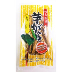 ■天日乾燥 ■あく抜きして煮物や汁物などに ■食物繊維・カルシウム・鉄分豊富 ■食物繊維含有量：6.5g/袋 ■カルシウム含有量：300mg/袋 ■鉄分含有量：2.3mg/袋原材料(カタログ用)里芋の茎(徳島県)