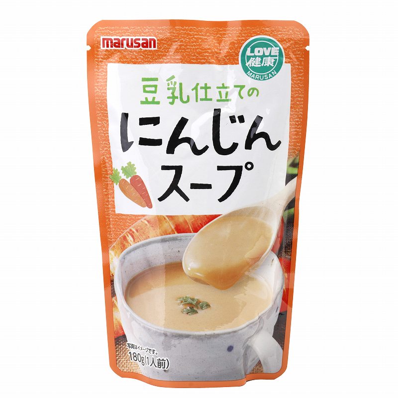 マルサンアイ 豆乳仕立てのにんじんスープ 180g　自然派 安心 自然食品 ナチュラル